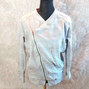 Lululemon Women's Grey Easy Wrap Side Zip Casual Cocoon Jacket Size: 4